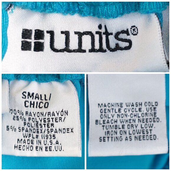 Units Capri Pants Sz Small Vintage 90s High Waist Pull On Coastal Grandma Resort - Picture 6 of 10